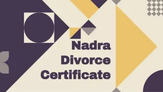 Procedure to Get Divorce certificate By Nadra