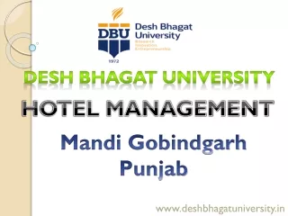 Top Hotel Management College In India