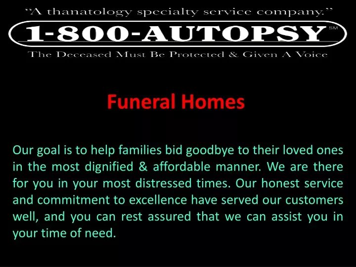 funeral homes