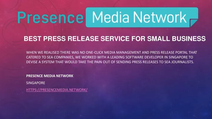 best press release service for small business