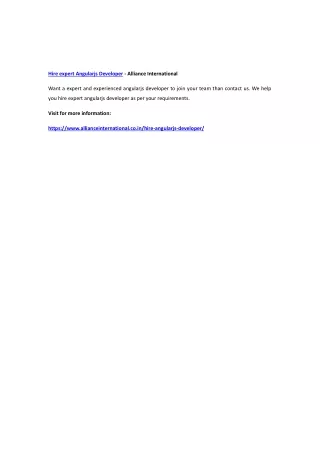 hire expert angularjs developer alliance