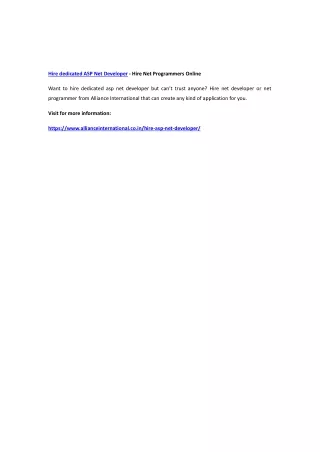 hire dedicated asp net developer hire