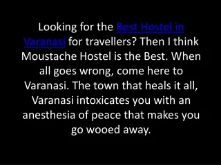 Best Backpacker and Youth Hostel in Varanasi | Budget Accommodation Varanasi - Moustache Hostel Varanasi