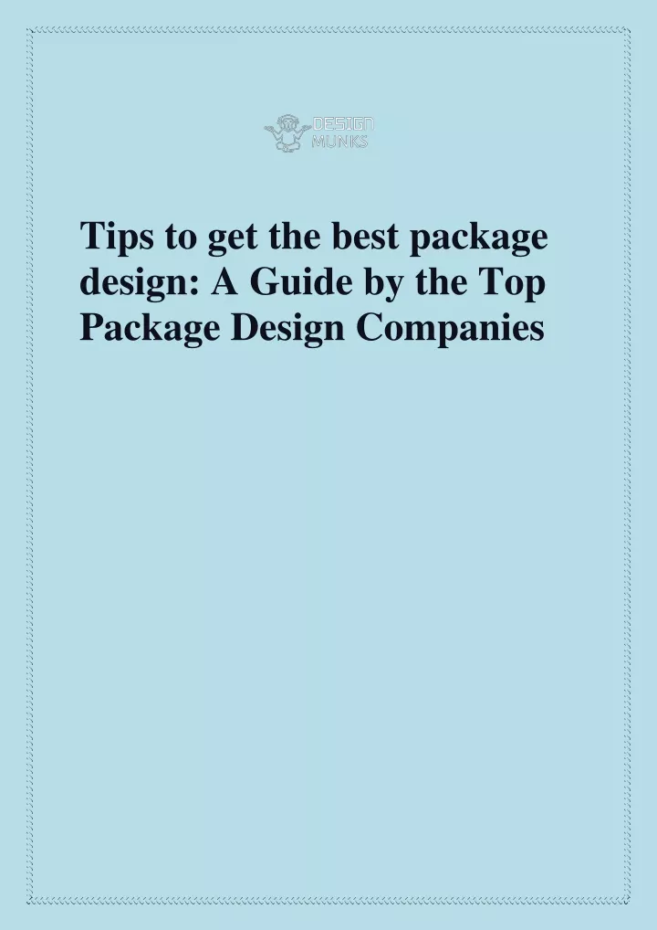 tips to get the best package design a guide