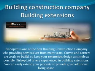 Building Construction Company | Extension Building Specialists 