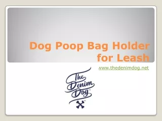 Dog Poop Bag Holder for Leash