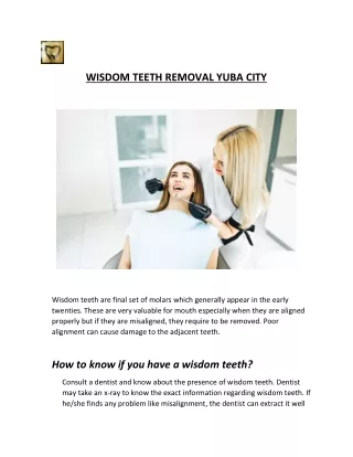 Best Wisdom Teeth Removal Yuba City