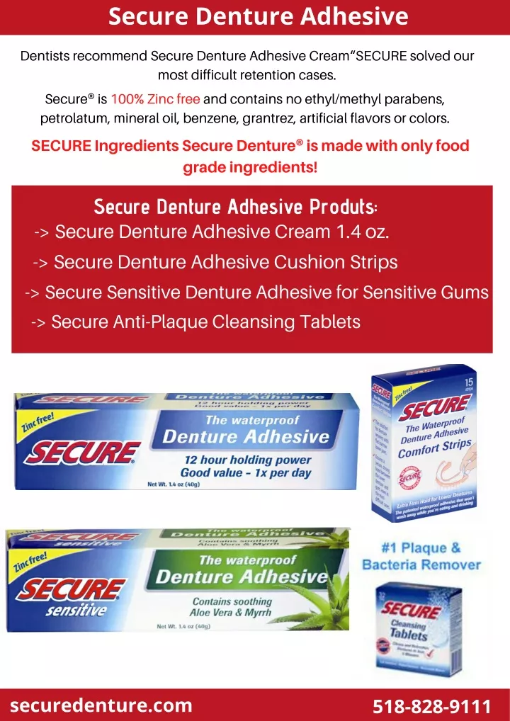 secure denture adhesive