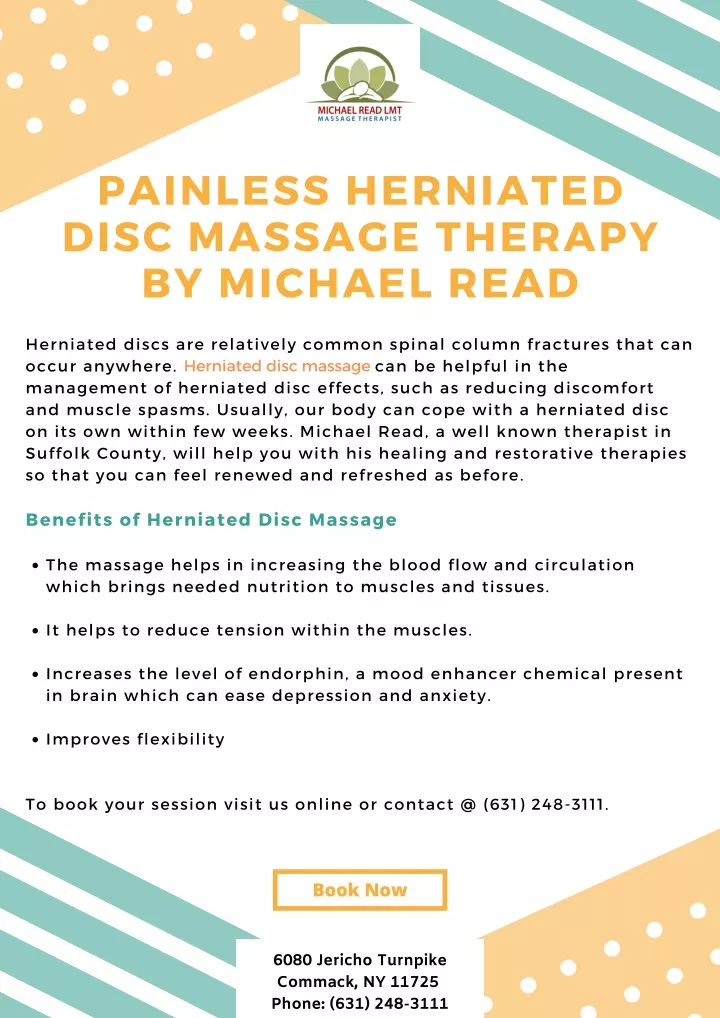 painless herniated disc massage therapy