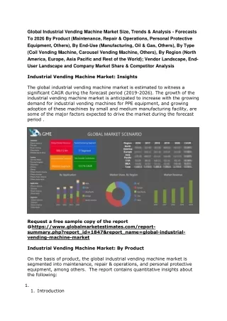 global industrial vending machine market size