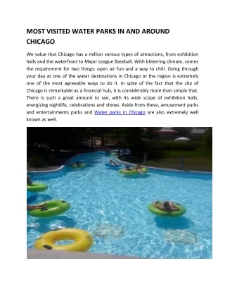 most visited water parks in and around chicago