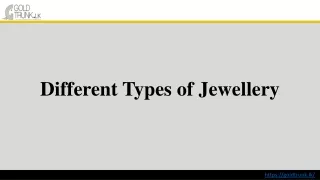 Different Types of Jewellery