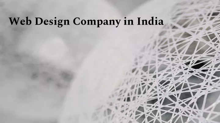 web design company in india