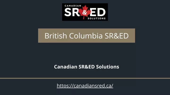 british columbia sr ed