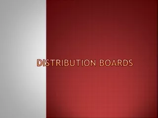 distribution boards