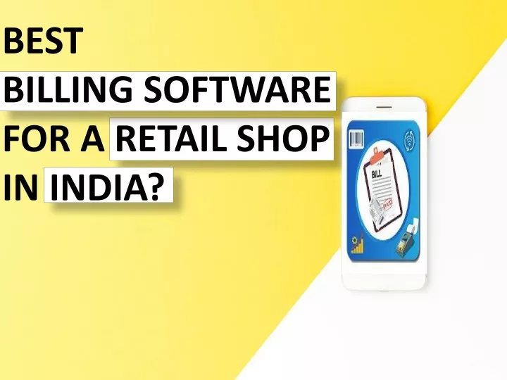 best billing software for a retail shop in india