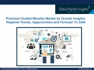 Precision-Guided Missiles Market by Growth Analysis, Regional Trends, Opportunities and Forecast To 2026