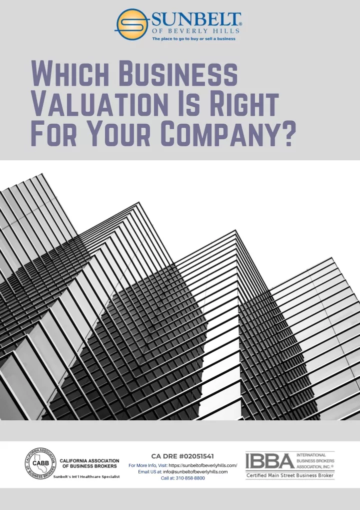 which business valuation is right for your company