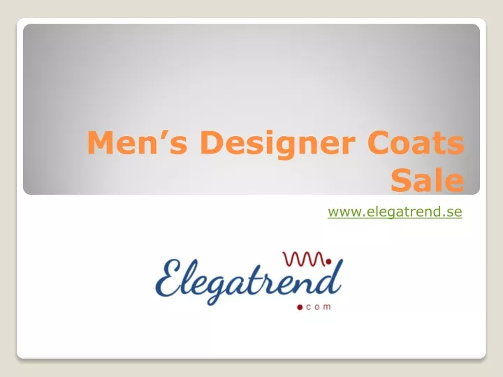 men s designer coats