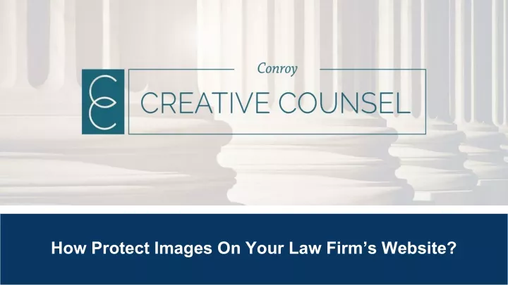 how protect images on your law firm s website