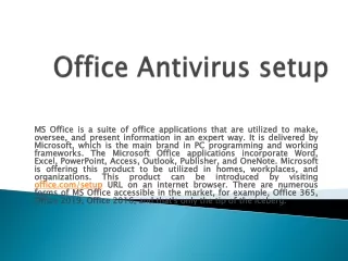 office antivirus setup