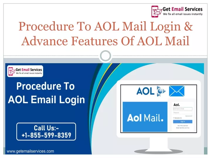 procedure to aol mail login advance features of aol mail