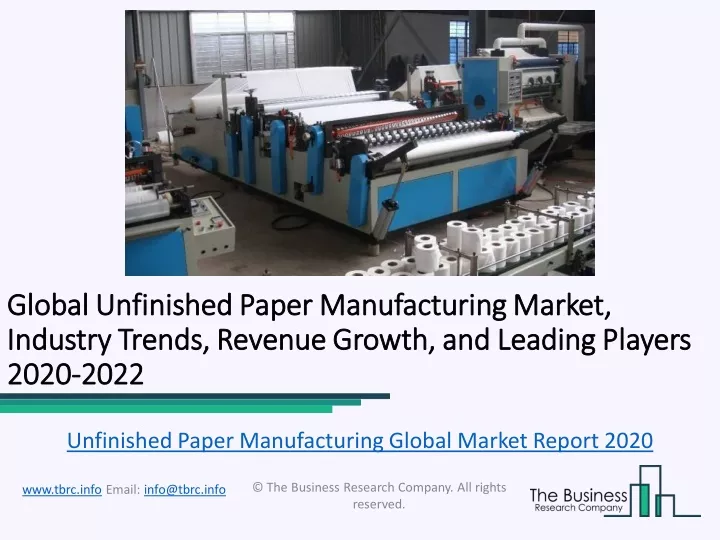 global global unfinished paper manufacturing