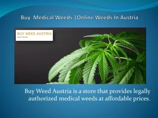Buy Medical Weeds