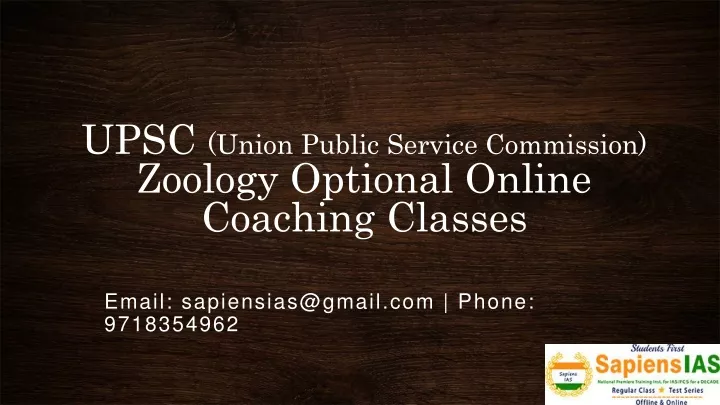 upsc union public service commission zoology