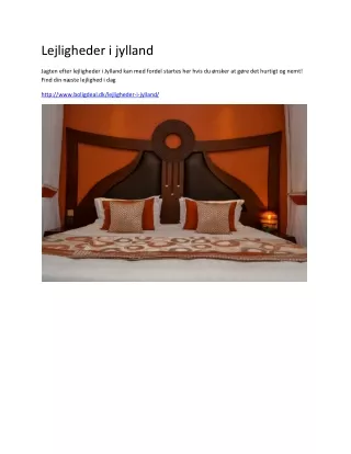 lejligheder i jylland