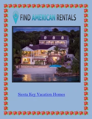 Siesta Key Vacation Homes