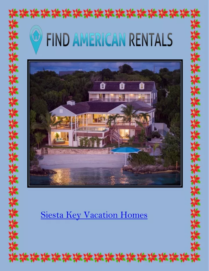 siesta key vacation homes