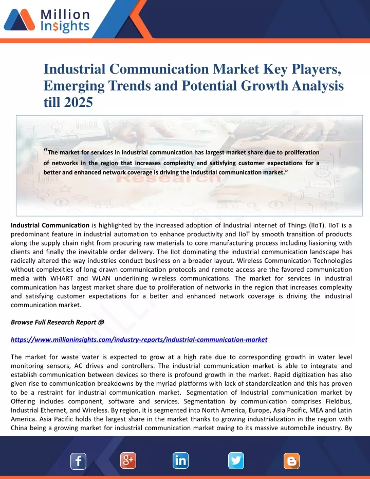 industrial communication market key players