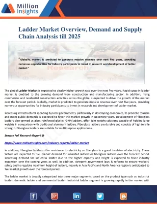ladder market overview demand and supply chain
