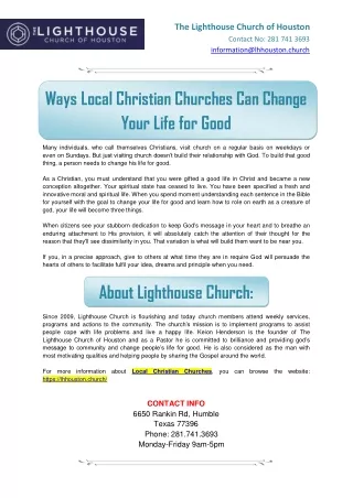Local Christian Churches