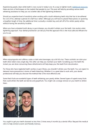 Boost Your Looks And Obtain Whiter Teeth Now