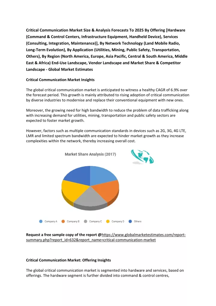 critical communication market size analysis