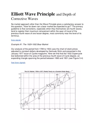 161  Elliott Wave Principle an160  Elliott Wave Principle and Depth of Corrective Wavesd Depth of Corrective Waves