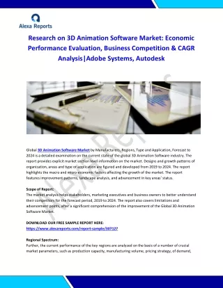 research on 3d animation software market economic