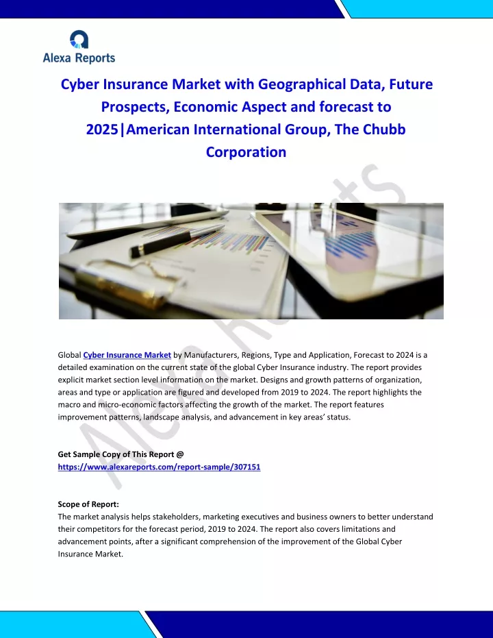 cyber insurance market with geographical data