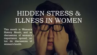 Hidden Stress & Illness in Women