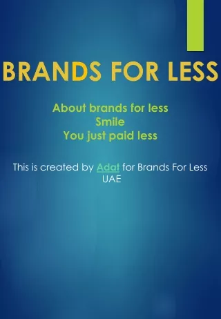 Where to Find Brands for Less UAE Coupon Code