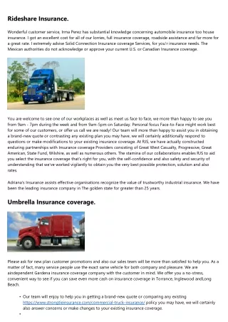 Insurance in The Golden State, Texas, Arizona, Nevada, Utah and Illinois