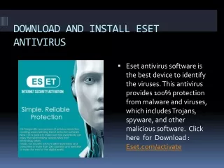download and install eset antivirus