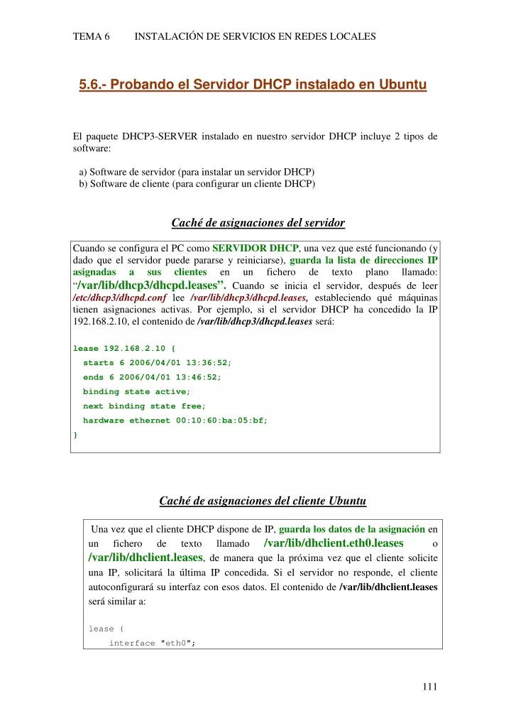 tema 6 instalaci n de servicios en redes locales