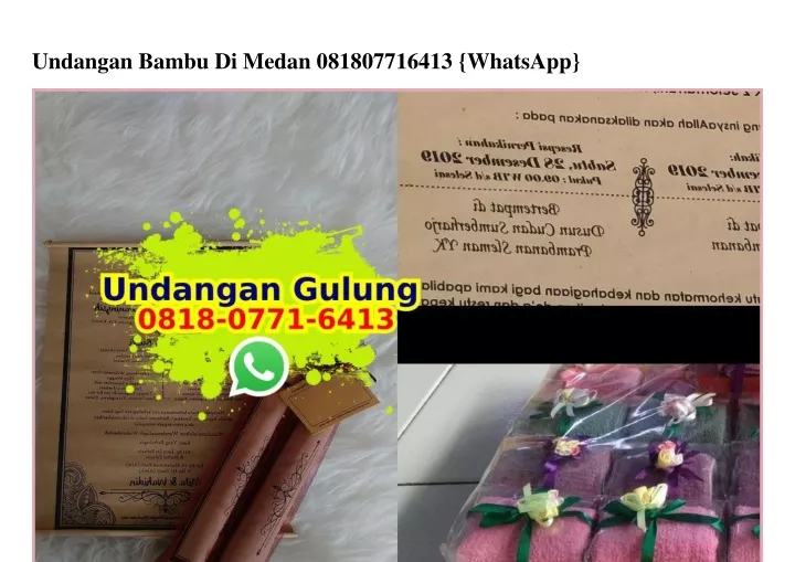 undangan bambu di medan 081807716413 whatsapp