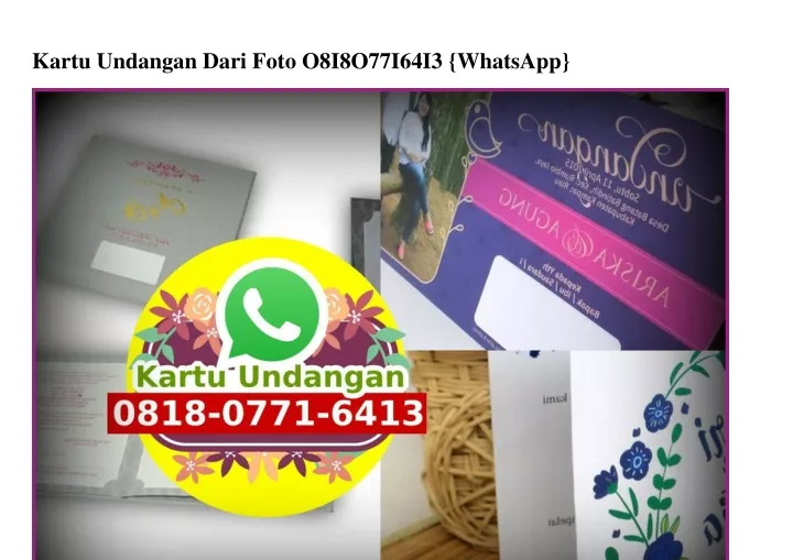 kartu undangan dari foto o8i8o77i64i3 whatsapp