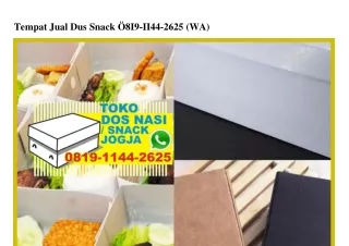 tempat jual dus snack 8i9 ii44 2625 wa