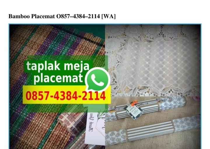 bamboo placemat o857 4384 2114 wa