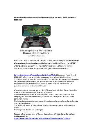 smartphone wireless game controllers europe